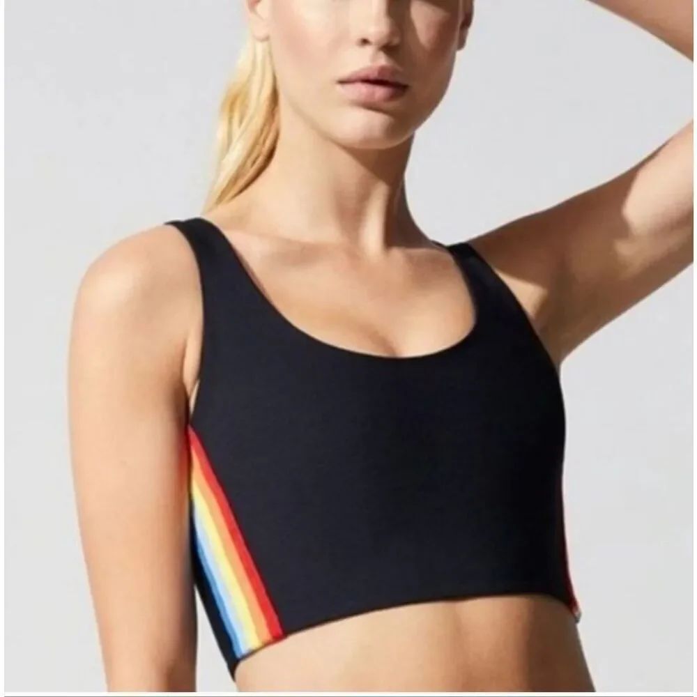 Spiritual Gangster Black Rainbow Shakti Sports Tank